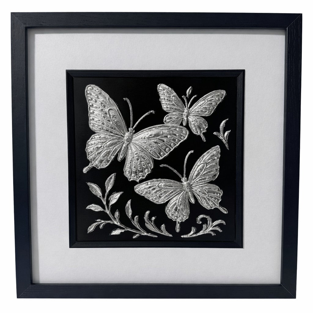 Butterfly Trio 3D Wall Art | Framed Nature Gift