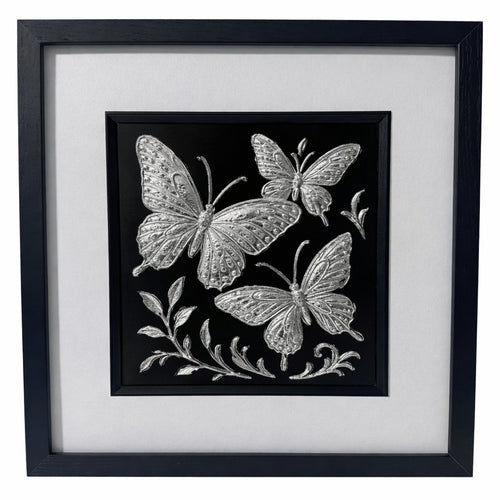 Butterfly Trio 3D Wall Art | Framed Nature Gift