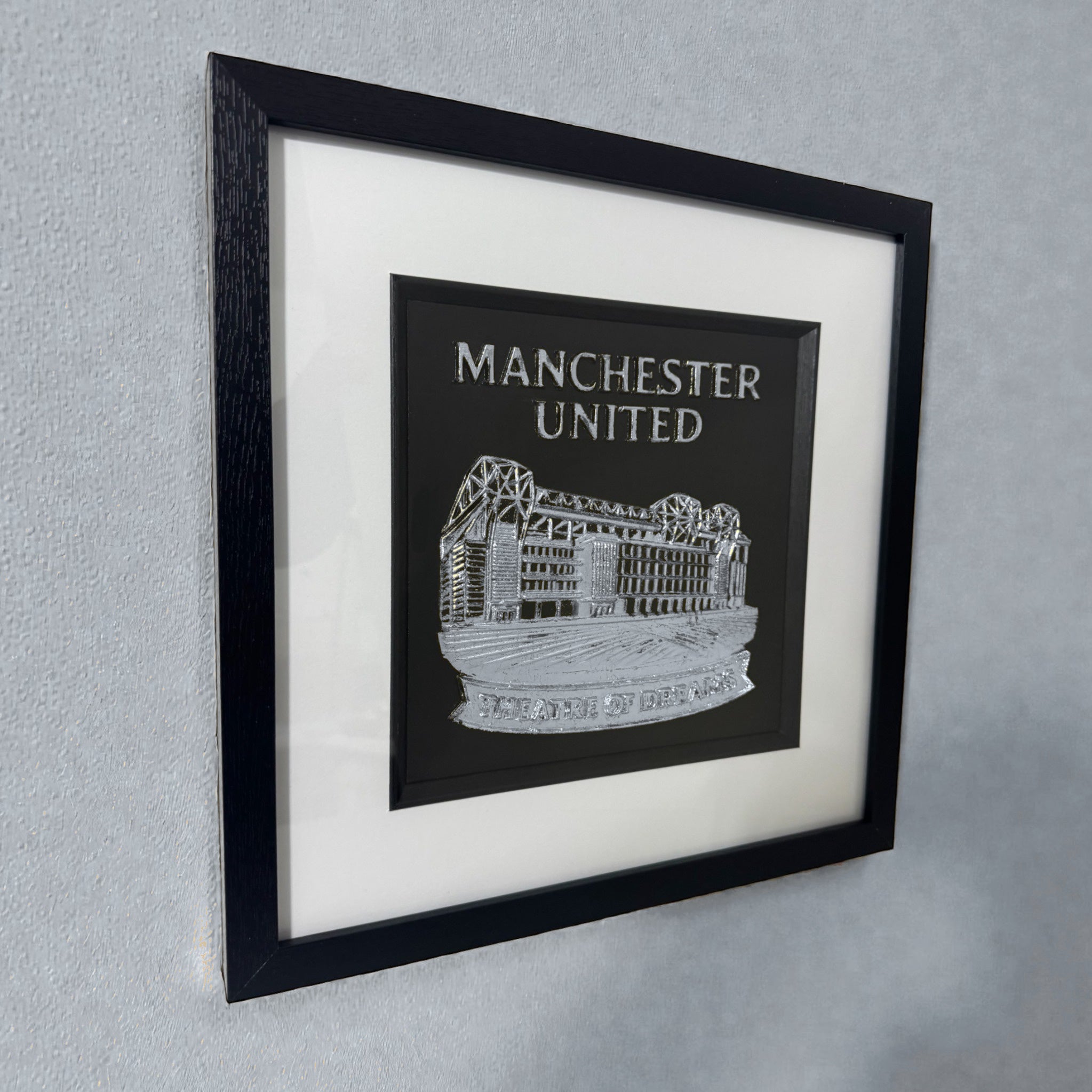 Manchester United Football Wall Art, Old Trafford, Framed 3D Relief