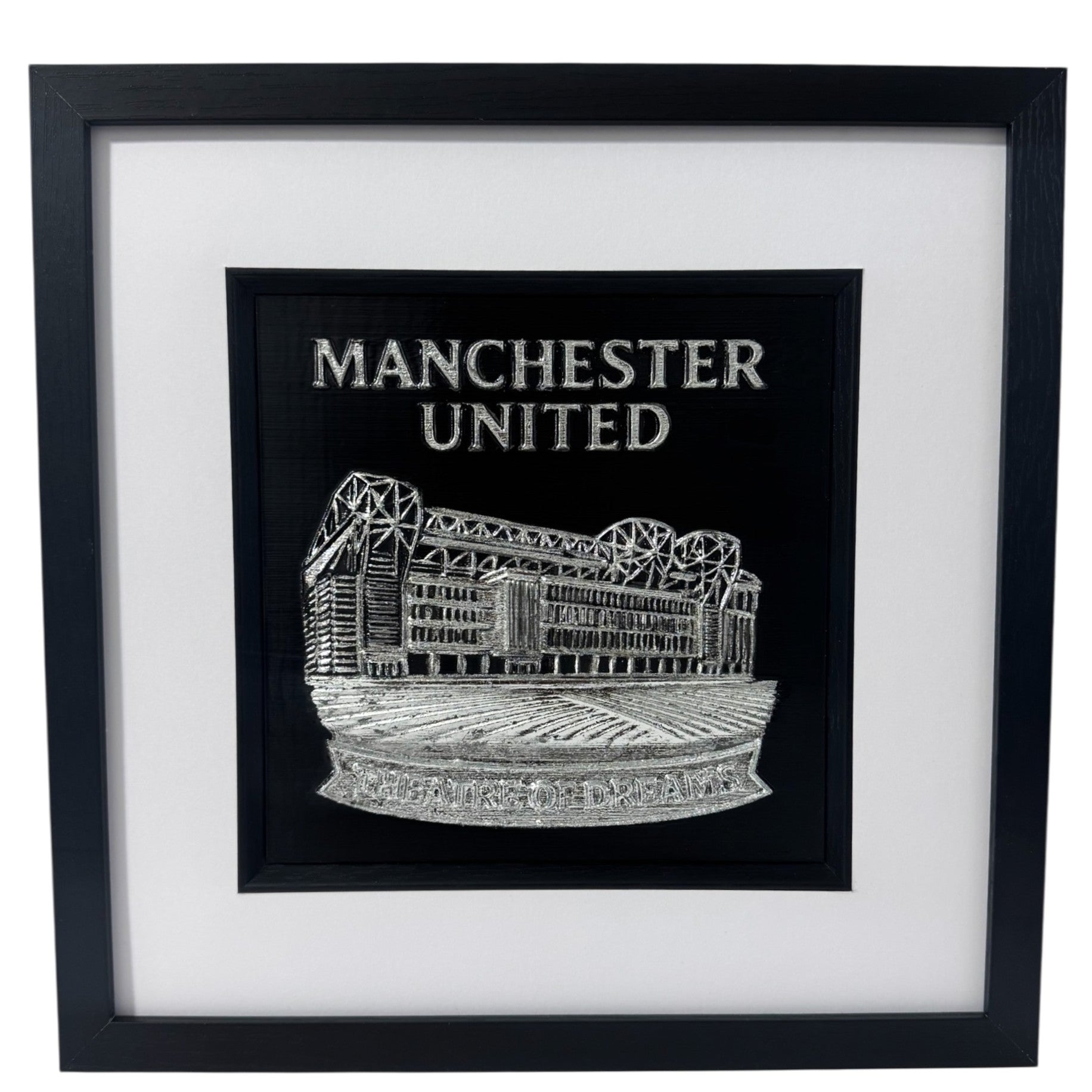 Manchester United Football Wall Art, Old Trafford, Framed 3D Relief