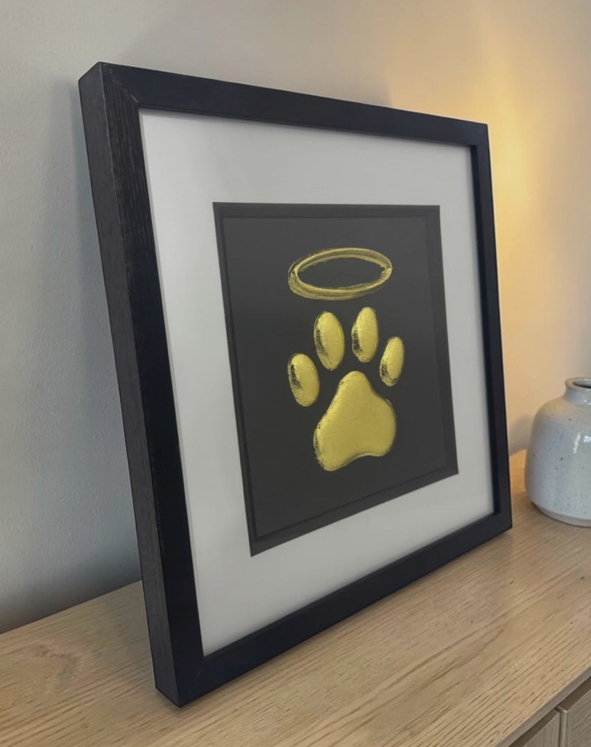 Personalised Dog Memorial 3D Wall Art Framed