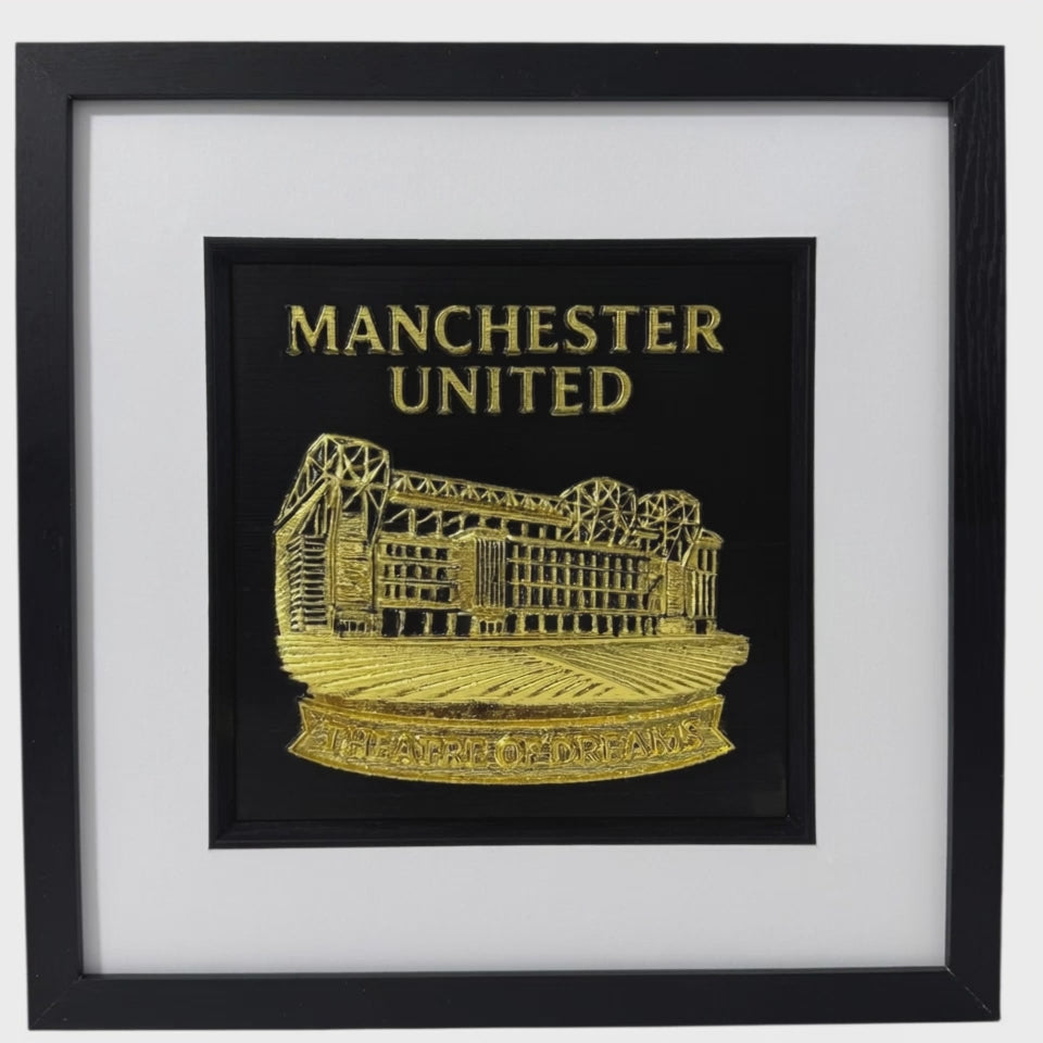 Manchester united wall art animation clip zoom in and out 3d 